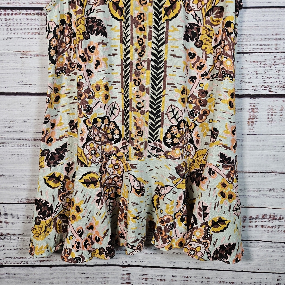 Free People floral tunic mini dress - Picture 6 of 12